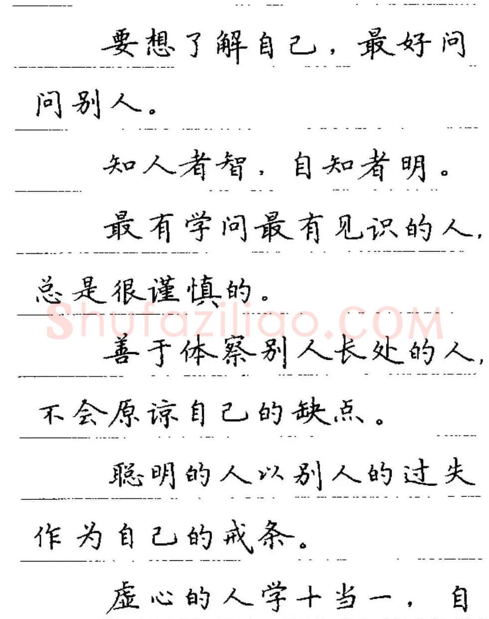 卢中南钢笔字帖《谚语名句》楷书篇 | 硬笔书法字帖
