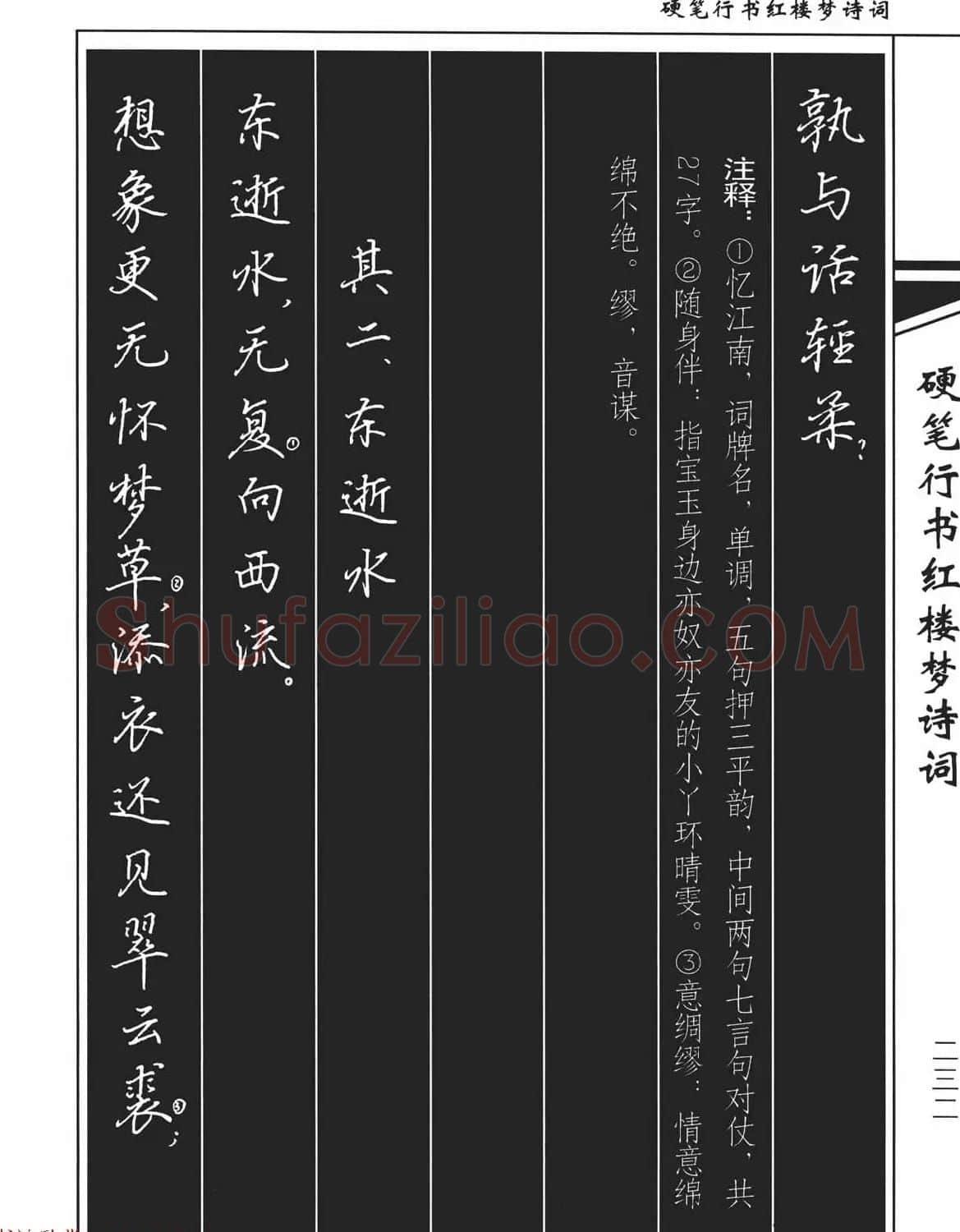 吴玉生钢笔字帖欣赏《硬笔行书红楼梦诗词》 | 硬笔书法字帖