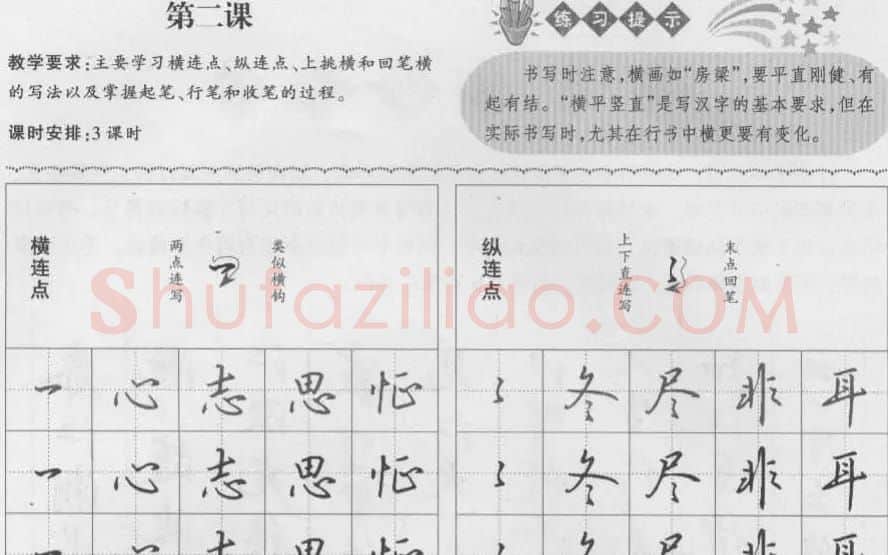 钢笔行书入门教材 | 钢笔书法字帖