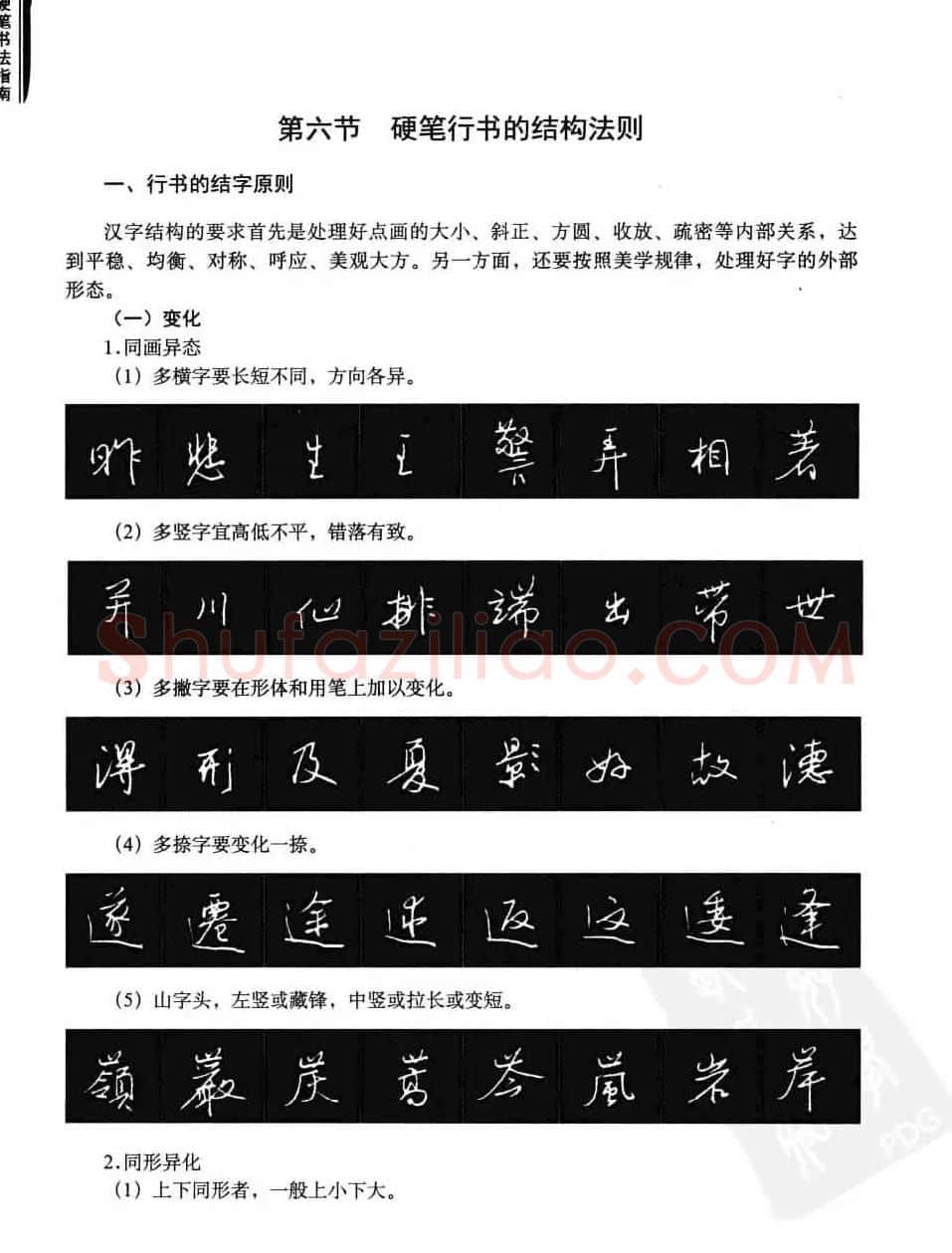 学习字帖《行书技法-中国硬笔书法指南》 | 钢笔书法字帖