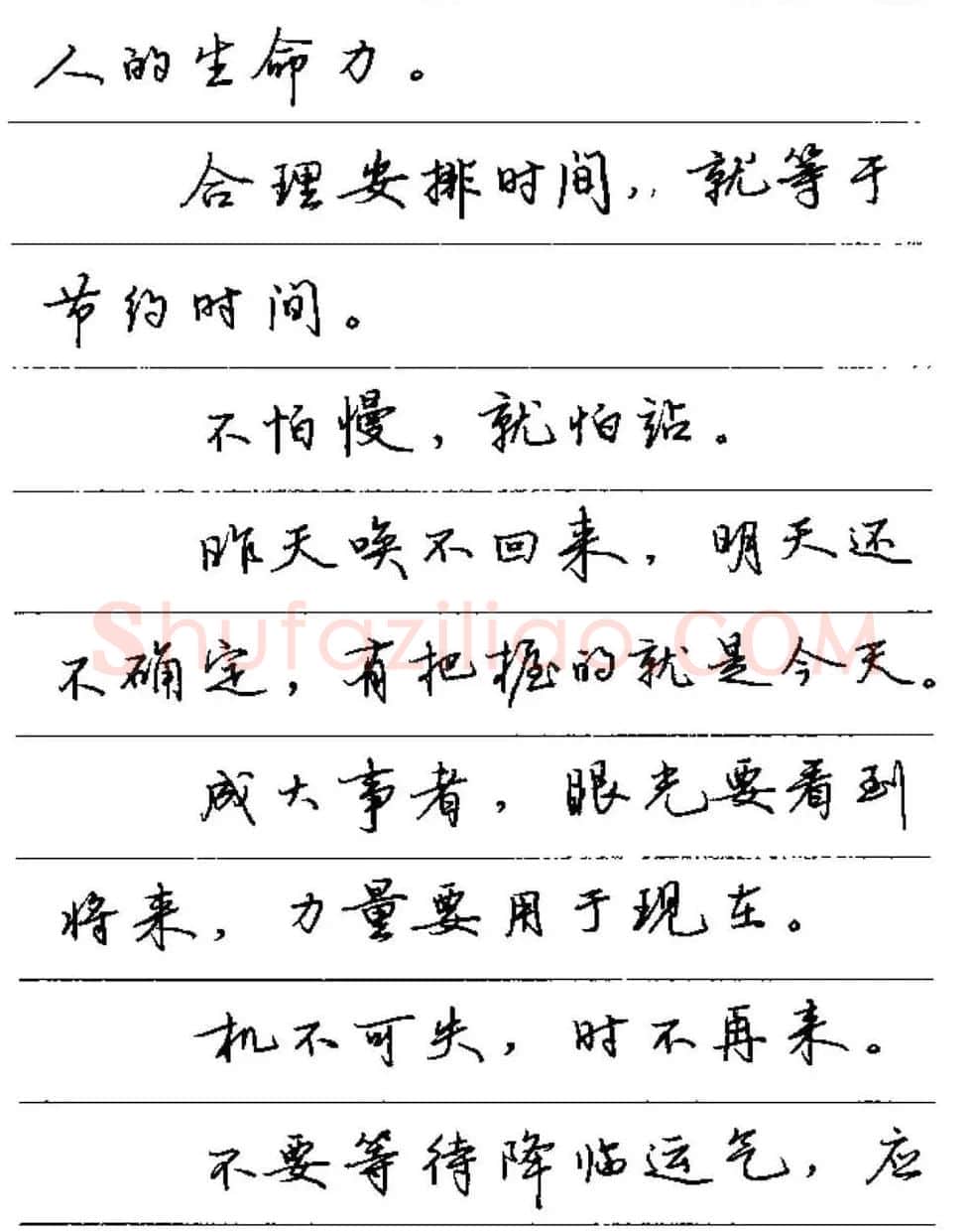 卢中南硬笔字帖《谚语名句》行书篇 | 钢笔书法字帖