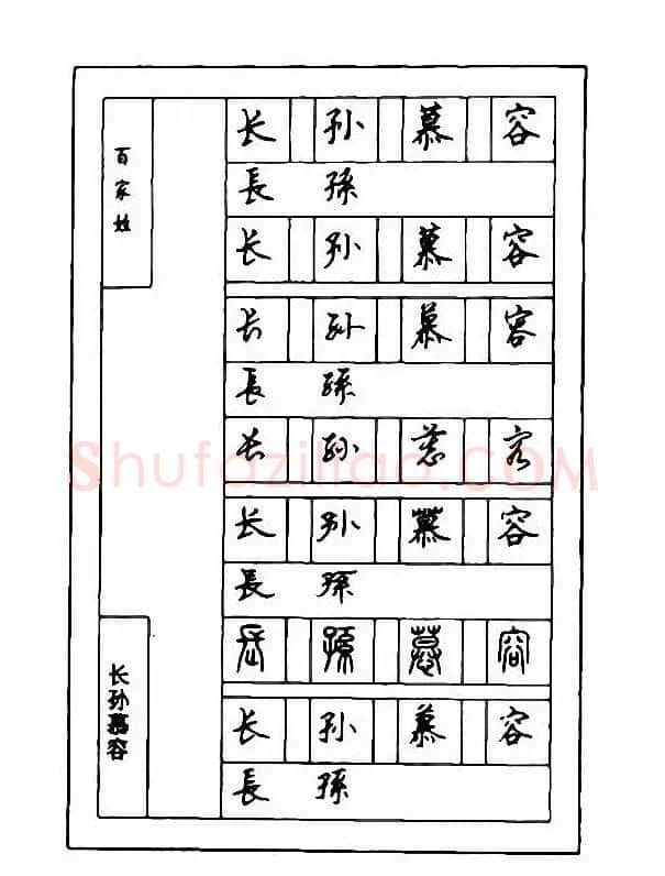 钢笔七体字帖《顾仲安书百家姓》 | 硬笔书法字帖