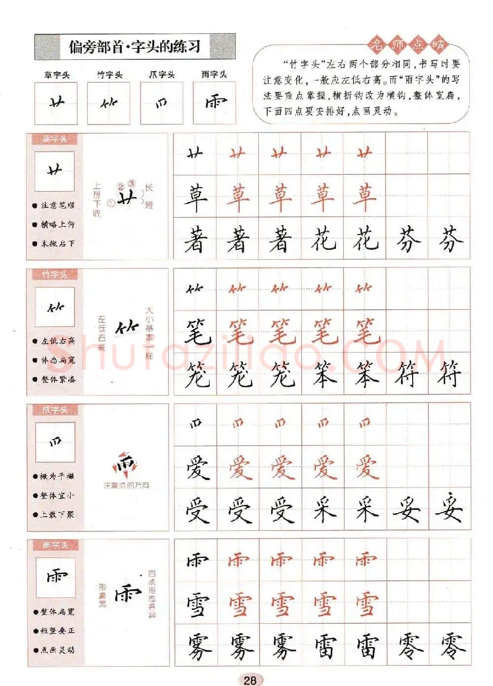 田英章钢笔楷书字帖《无师自通学书法》 | 硬笔书法字帖