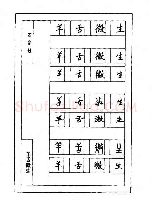 钢笔七体字帖《顾仲安书百家姓》 | 硬笔书法字帖