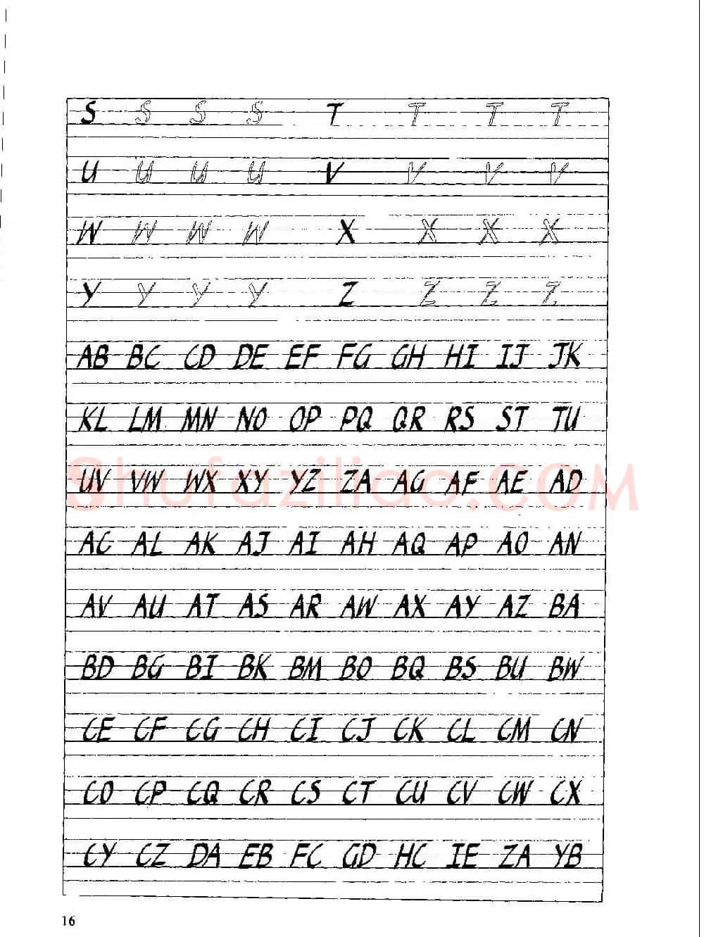 优秀英文字帖《实用英文书法字帖》 | 硬笔书法字帖
