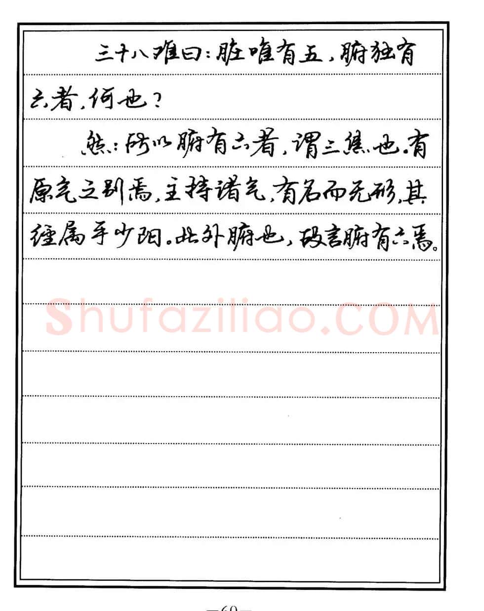 苏德生书法《中医经典钢笔字帖难经》 | 硬笔书法字帖