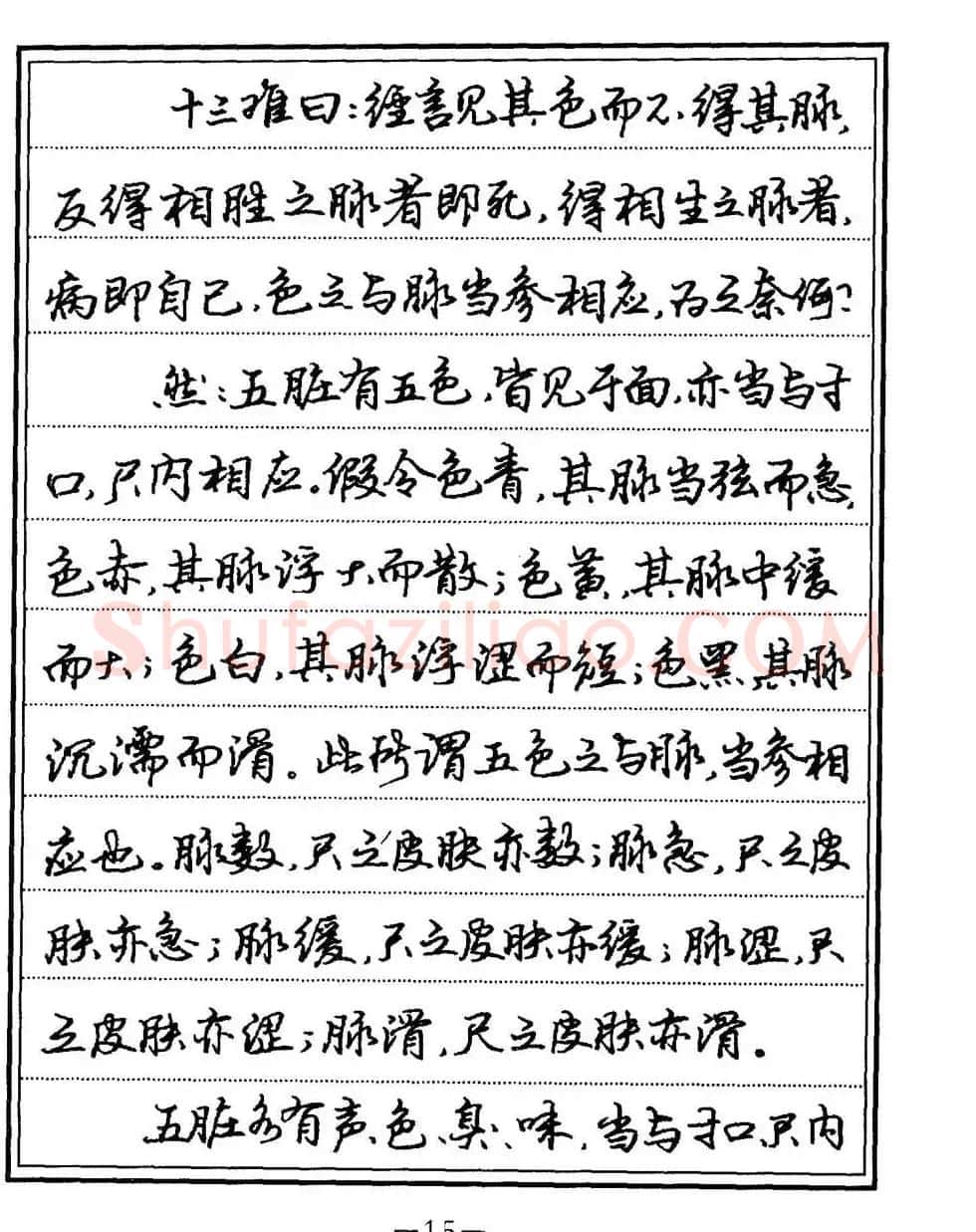 苏德生书法《中医经典钢笔字帖难经》 | 硬笔书法字帖
