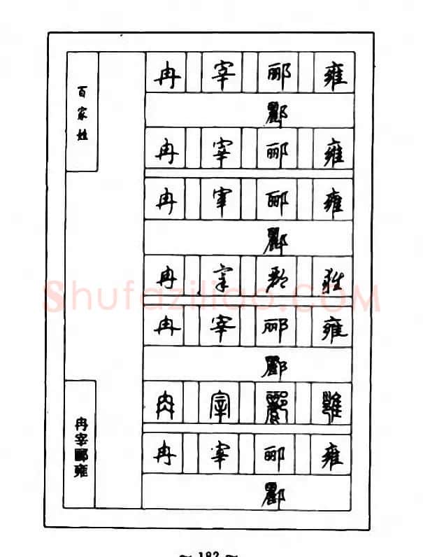 钢笔七体字帖《顾仲安书百家姓》 | 硬笔书法字帖