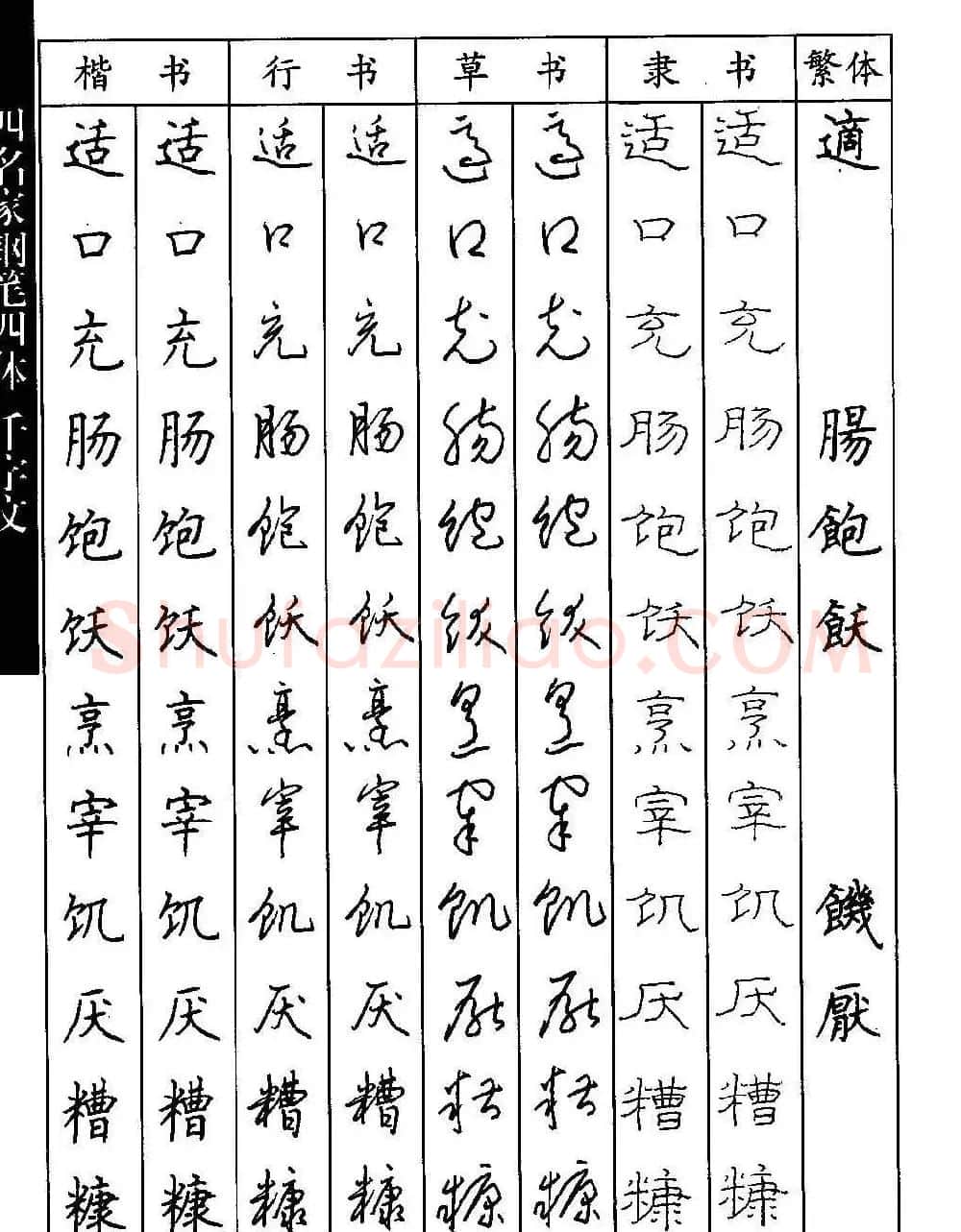 名家钢笔楷行草隶四体千字文字帖 | 钢笔书法字帖