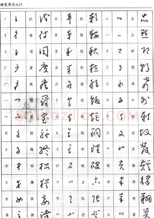 硬笔书法丛书《硬笔草书入门》 | 硬笔书法字帖