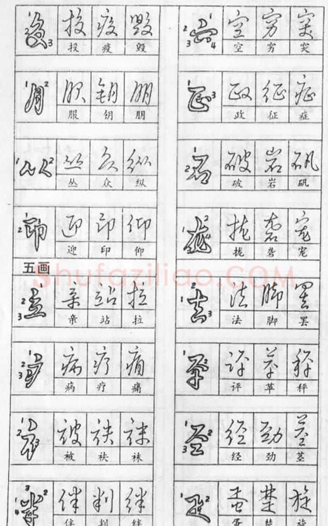 黄若舟经典字帖《怎样快写钢笔字》 | 硬笔书法字帖