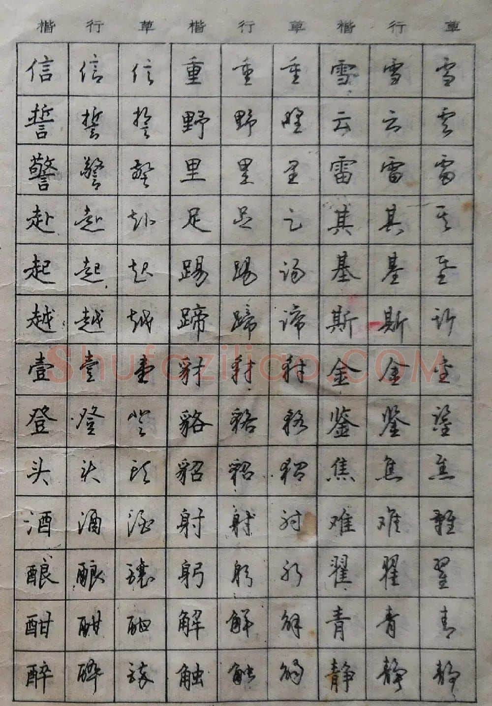 沈鸿根楷书行书草书三体钢笔习字帖 | 钢笔书法字帖