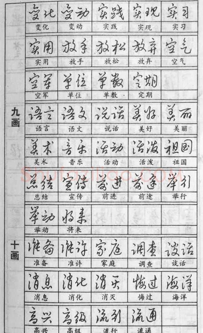 黄若舟经典字帖《怎样快写钢笔字》 | 硬笔书法字帖