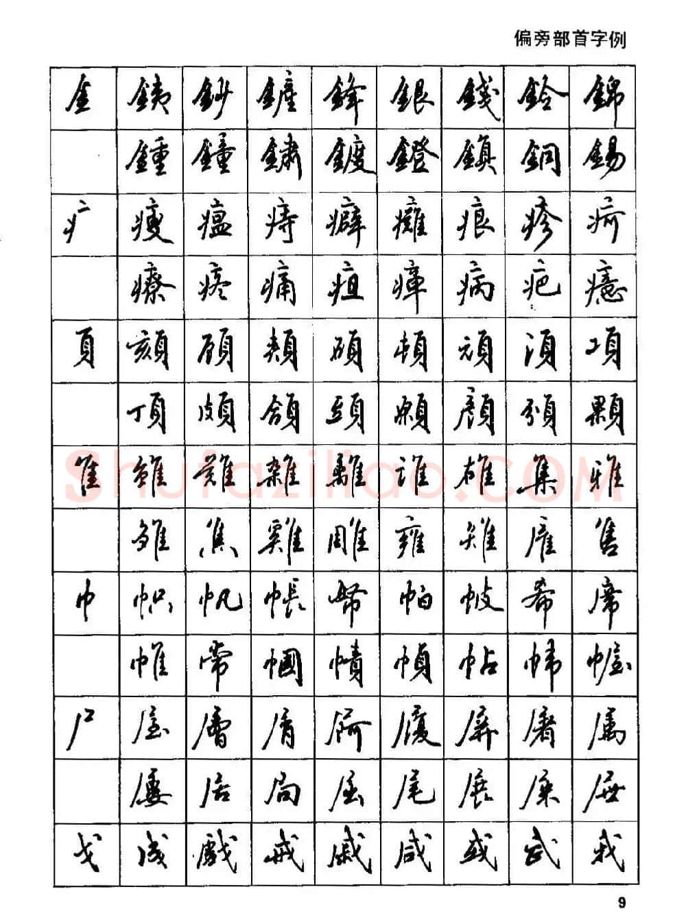 田英章硬笔书法字帖《钢笔行书实用技法字帖》 | 硬笔书法字帖