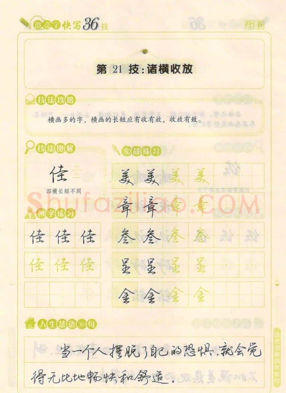 荆霄鹏钢笔行书字帖《漂亮字快写36技》 | 钢笔书法字帖