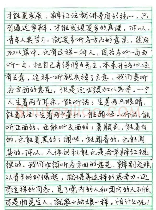 张月朗钢笔行书字帖录岳阳楼记等 | 硬笔书法字帖