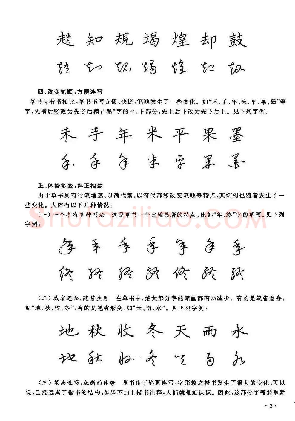 字帖下载丁永康《硬笔草字书写技法》 | 钢笔书法字帖