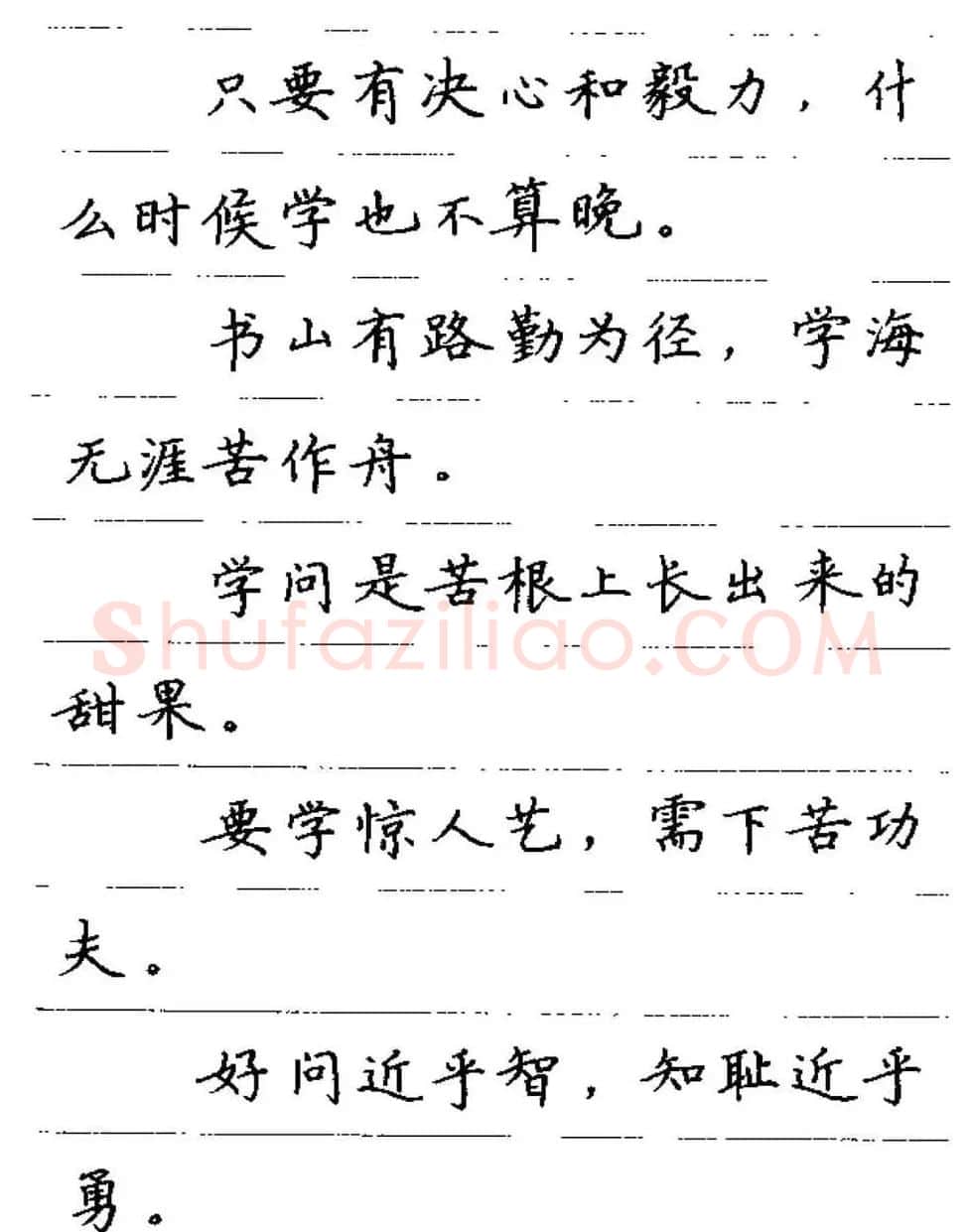 卢中南钢笔字帖《谚语名句》楷书篇 | 硬笔书法字帖