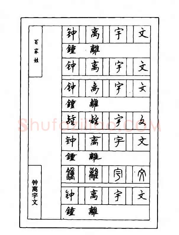 钢笔七体字帖《顾仲安书百家姓》 | 硬笔书法字帖