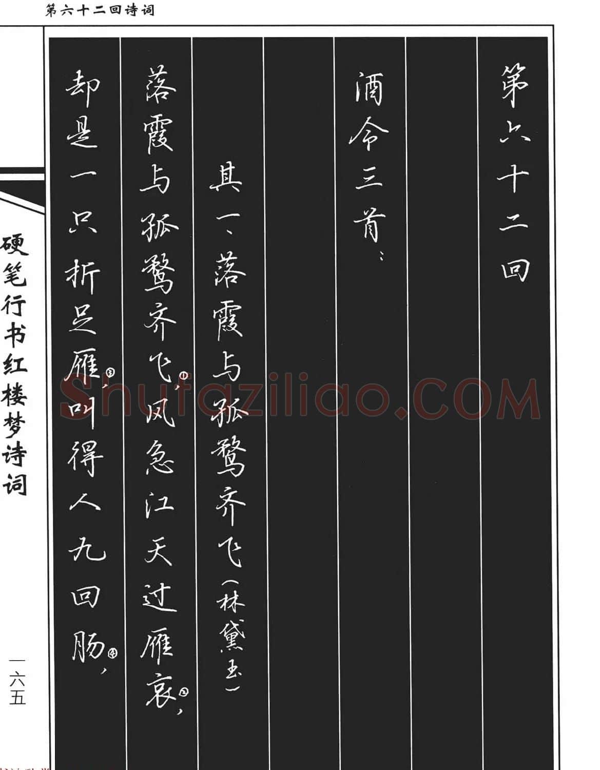 吴玉生钢笔字帖欣赏《硬笔行书红楼梦诗词》 | 硬笔书法字帖