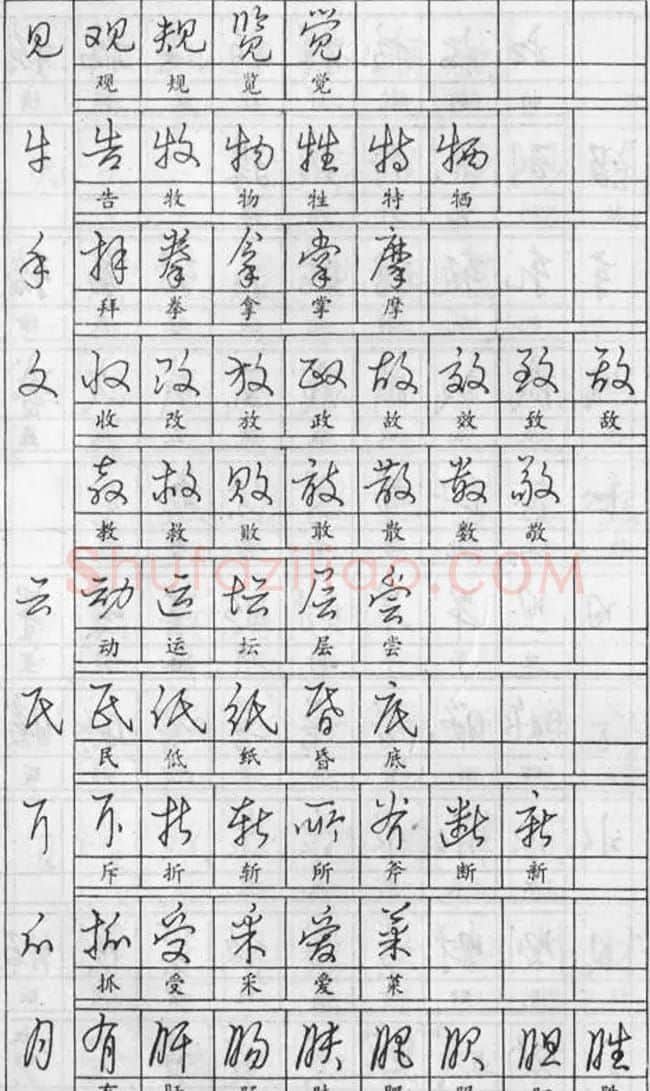 黄若舟经典字帖《怎样快写钢笔字》 | 硬笔书法字帖