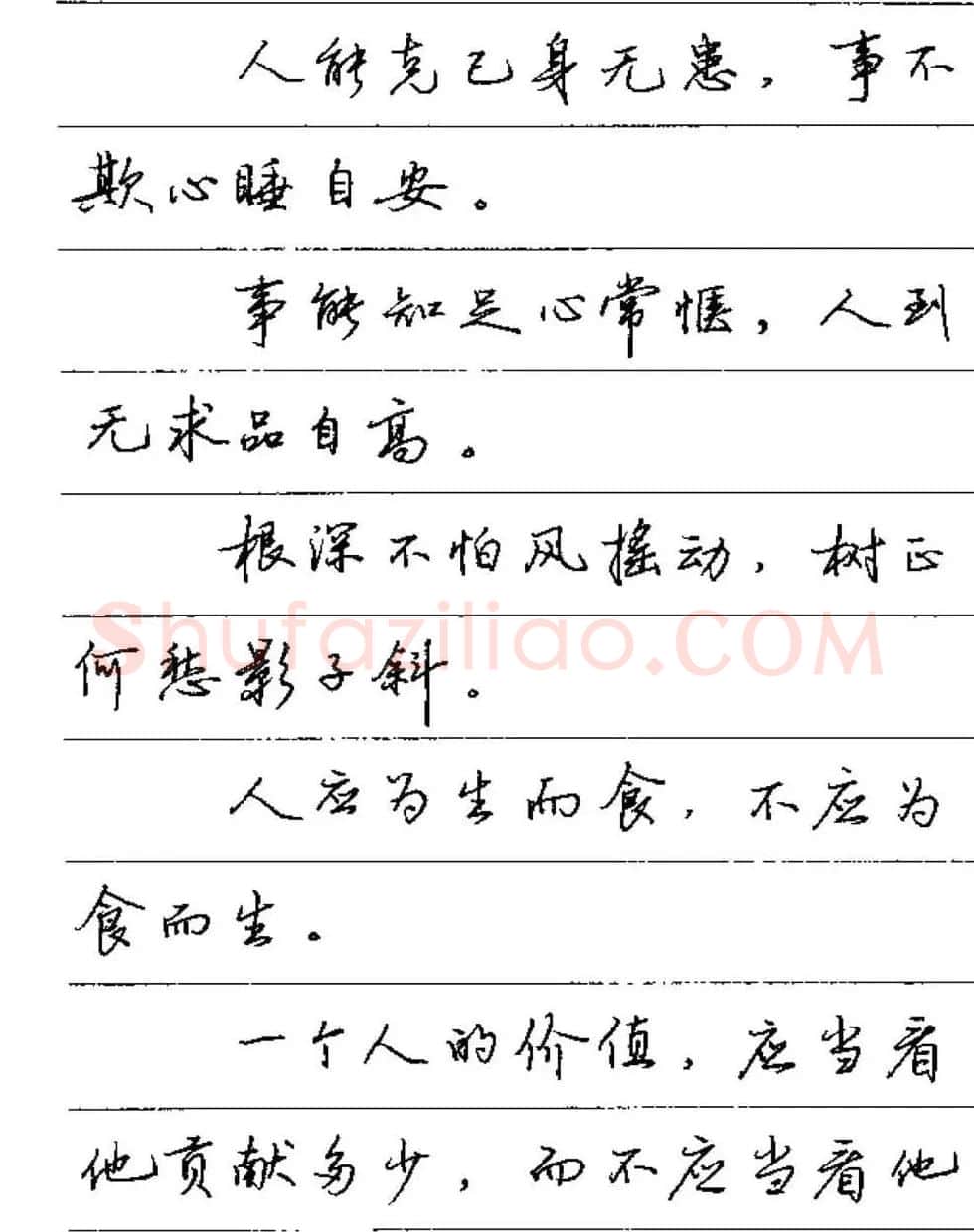 卢中南硬笔字帖《谚语名句》行书篇 | 钢笔书法字帖