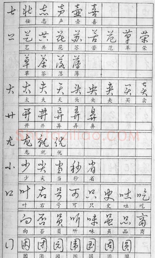 黄若舟经典字帖《怎样快写钢笔字》 | 硬笔书法字帖