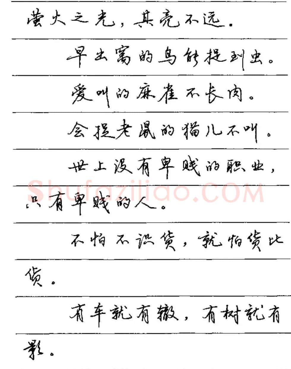 卢中南硬笔字帖《谚语名句》行书篇 | 钢笔书法字帖