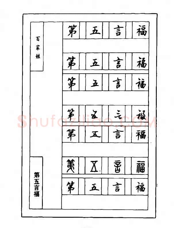 钢笔七体字帖《顾仲安书百家姓》 | 硬笔书法字帖
