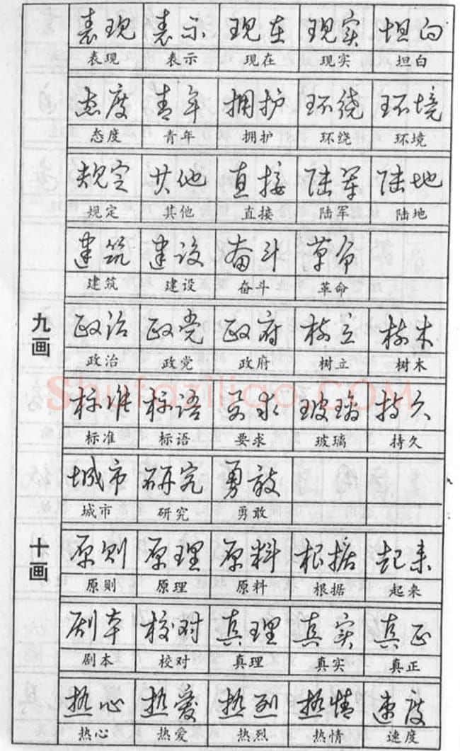 黄若舟经典字帖《怎样快写钢笔字》 | 硬笔书法字帖