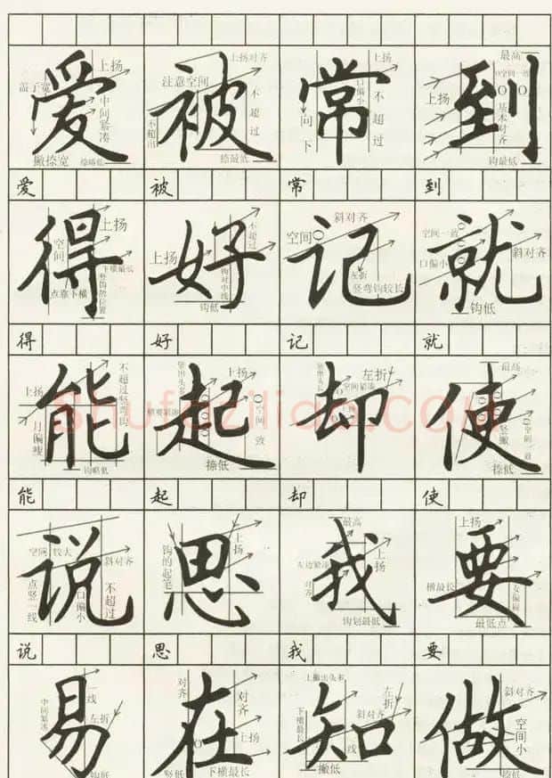 田英章作文常用120字解析 | 钢笔书法字帖