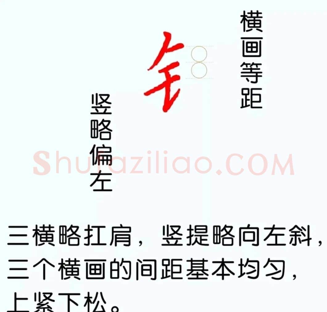 硬笔楷书教程：81个偏旁部首写法图解 | 硬笔书法字帖