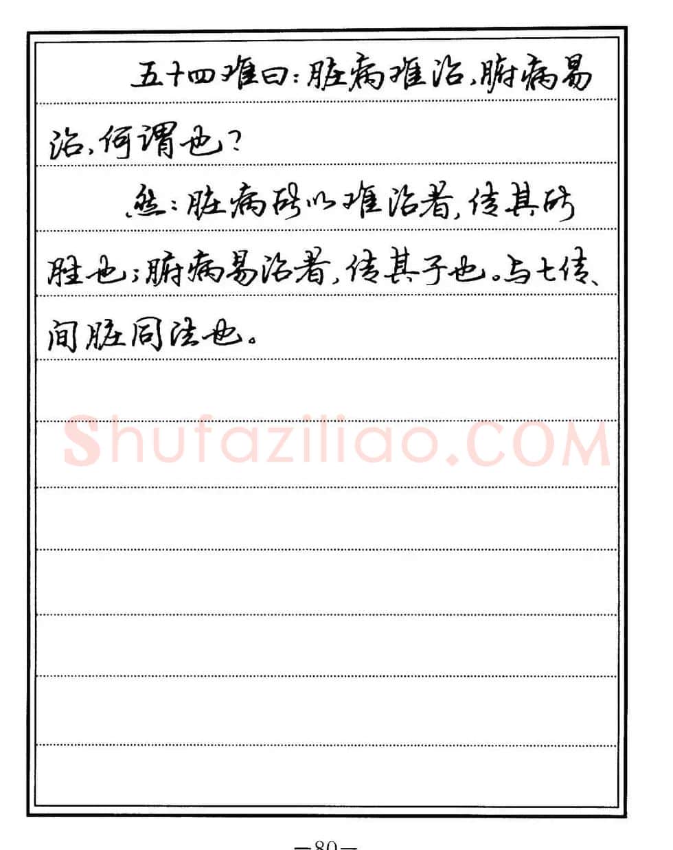 苏德生书法《中医经典钢笔字帖难经》 | 硬笔书法字帖
