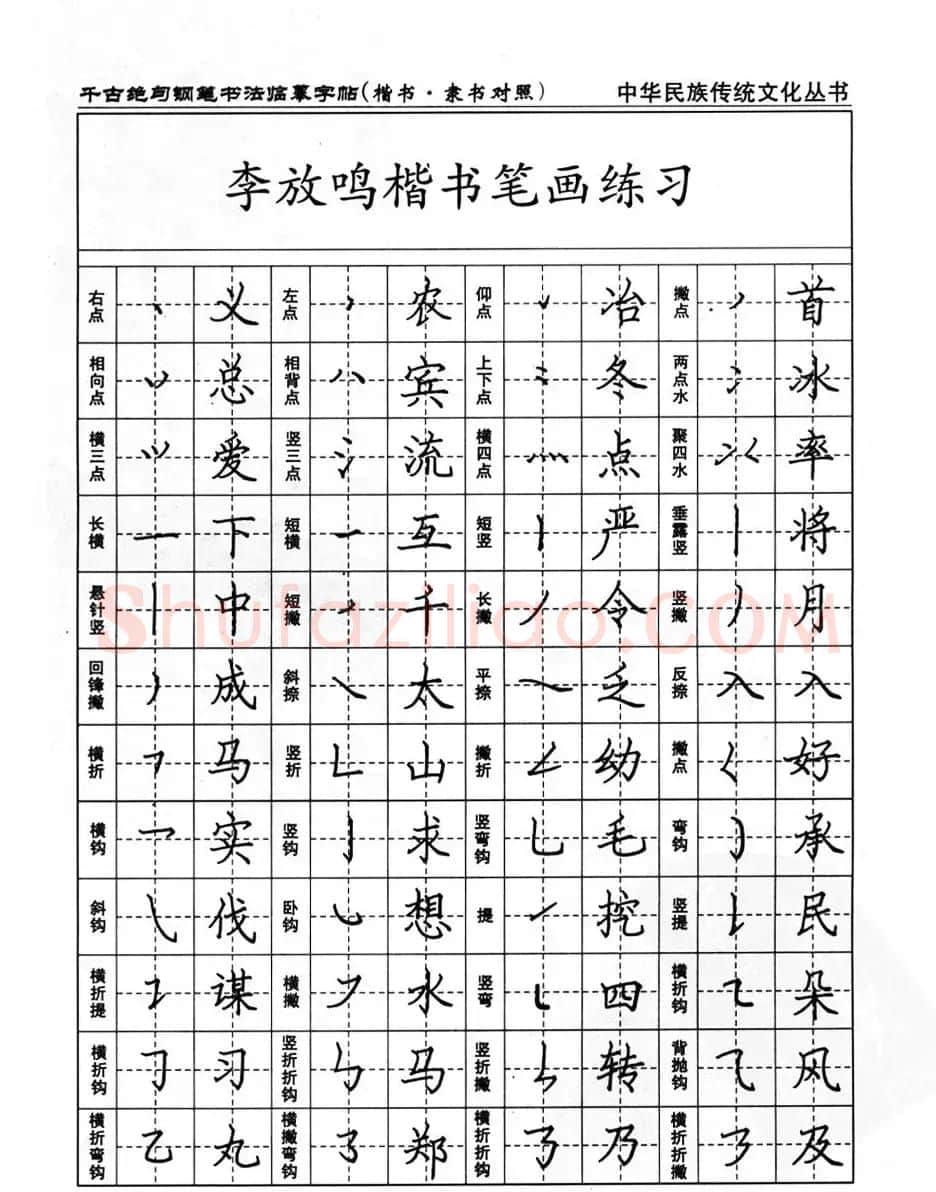 钢笔书法临摹字帖楷书隶书对照千古绝句 | 钢笔书法字帖