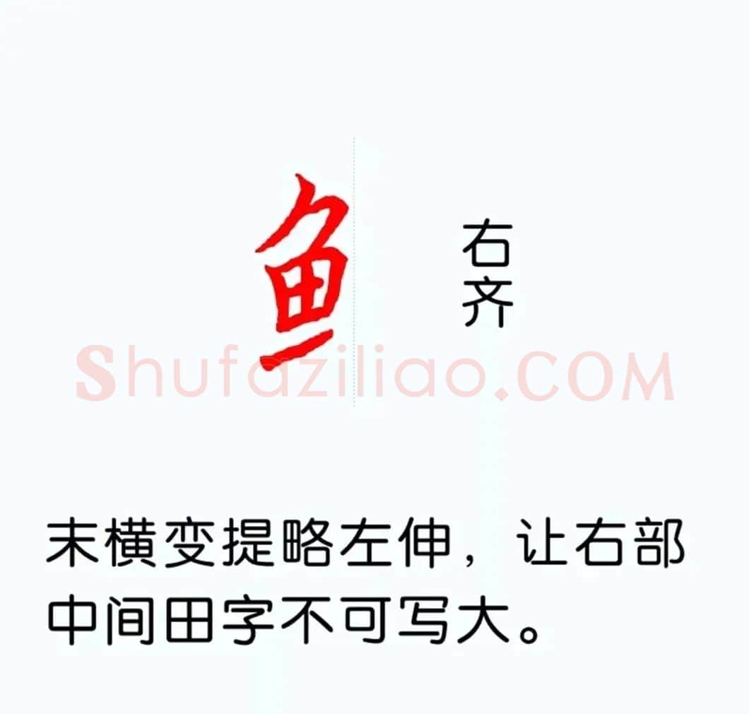 硬笔楷书教程：81个偏旁部首写法图解 | 硬笔书法字帖
