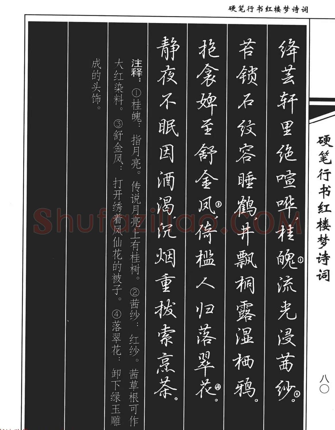 吴玉生钢笔字帖欣赏《硬笔行书红楼梦诗词》 | 硬笔书法字帖