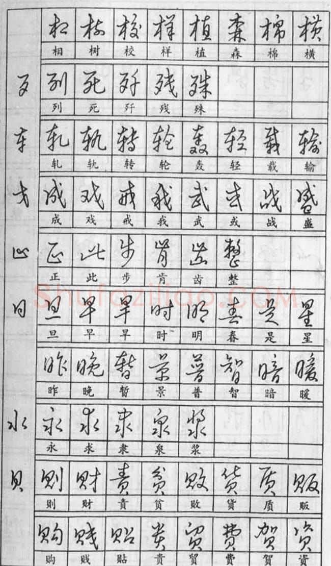 黄若舟经典字帖《怎样快写钢笔字》 | 硬笔书法字帖