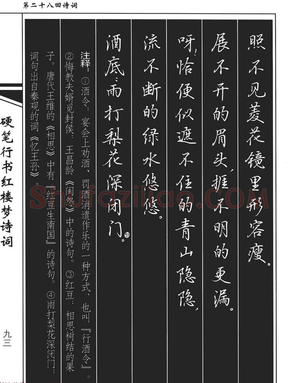 吴玉生钢笔字帖欣赏《硬笔行书红楼梦诗词》 | 硬笔书法字帖