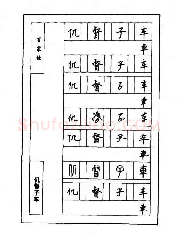 钢笔七体字帖《顾仲安书百家姓》 | 硬笔书法字帖