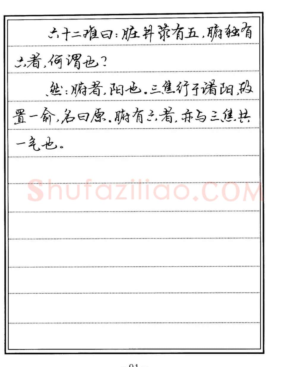 苏德生书法《中医经典钢笔字帖难经》 | 硬笔书法字帖