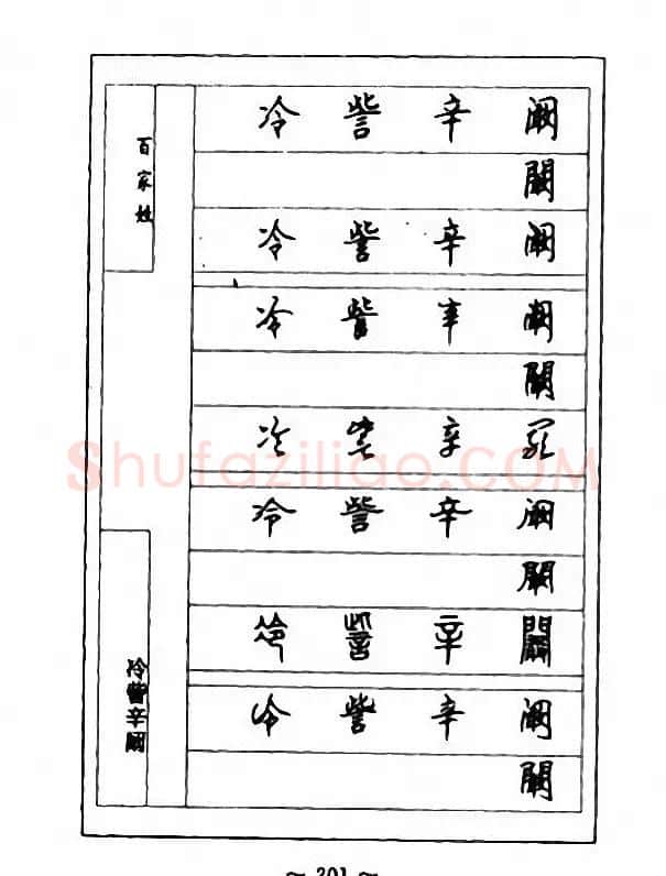 钢笔七体字帖《顾仲安书百家姓》 | 硬笔书法字帖
