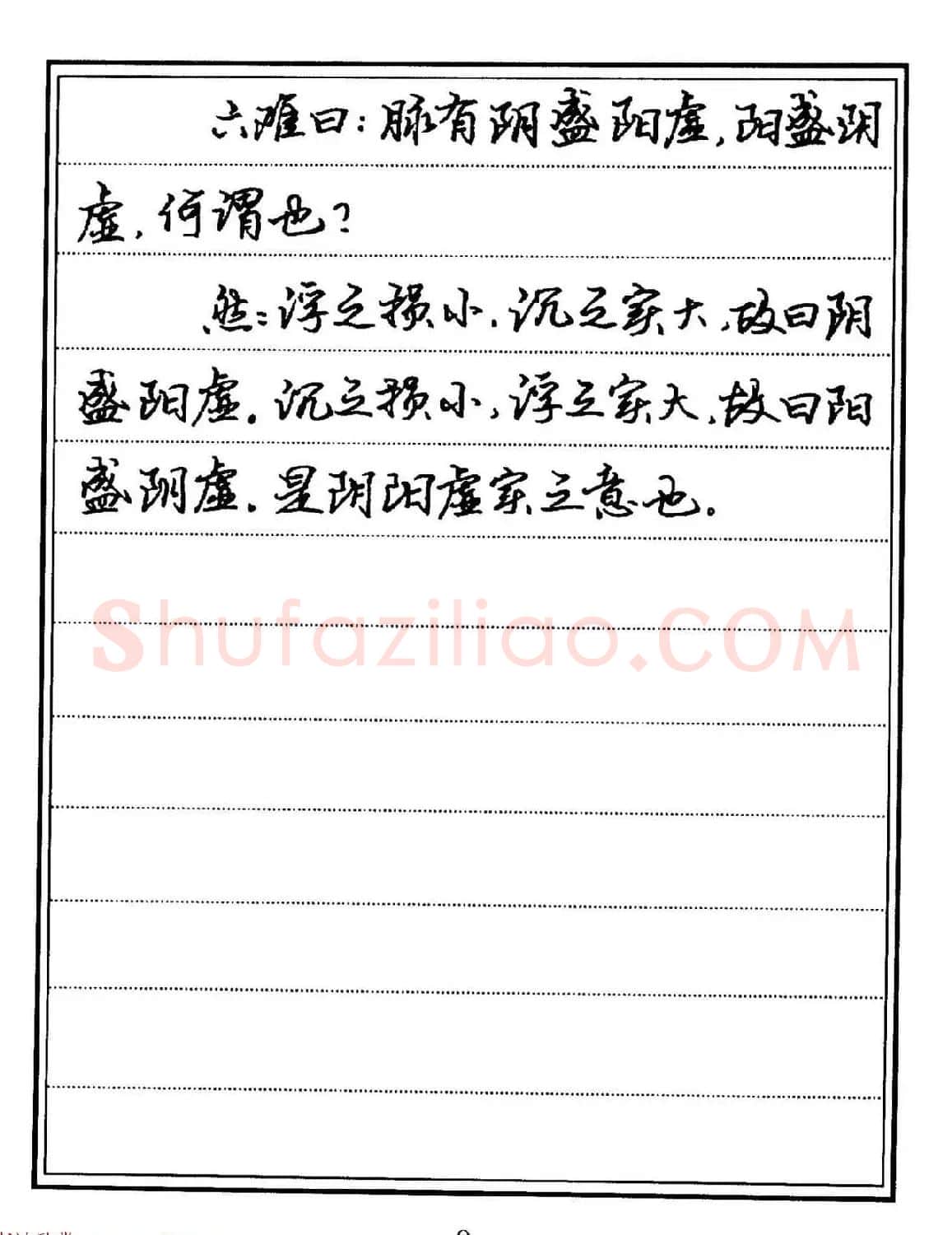 苏德生硬笔书法《中医经典钢笔字帖·难经》 | 硬笔书法字帖