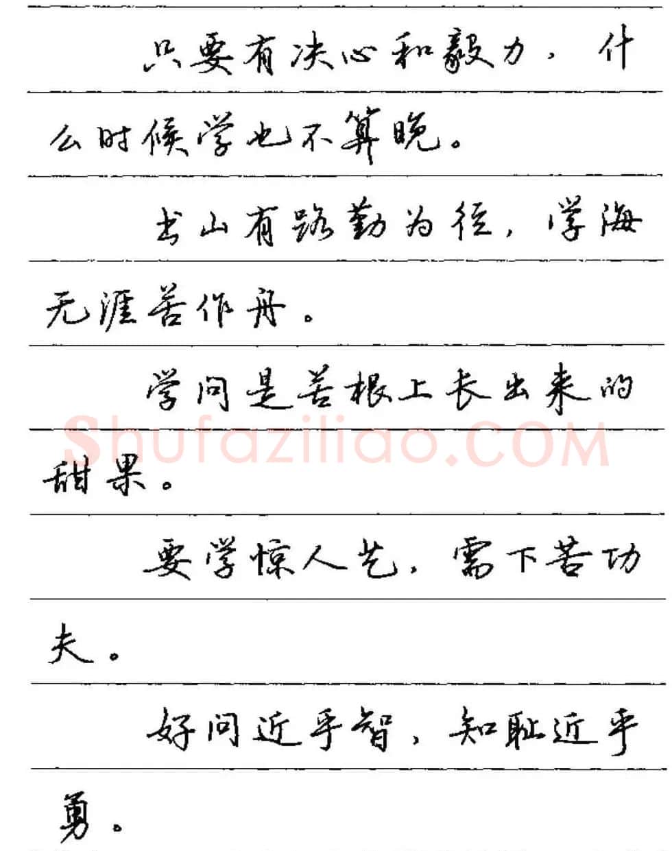 卢中南硬笔字帖《谚语名句》行书篇 | 钢笔书法字帖