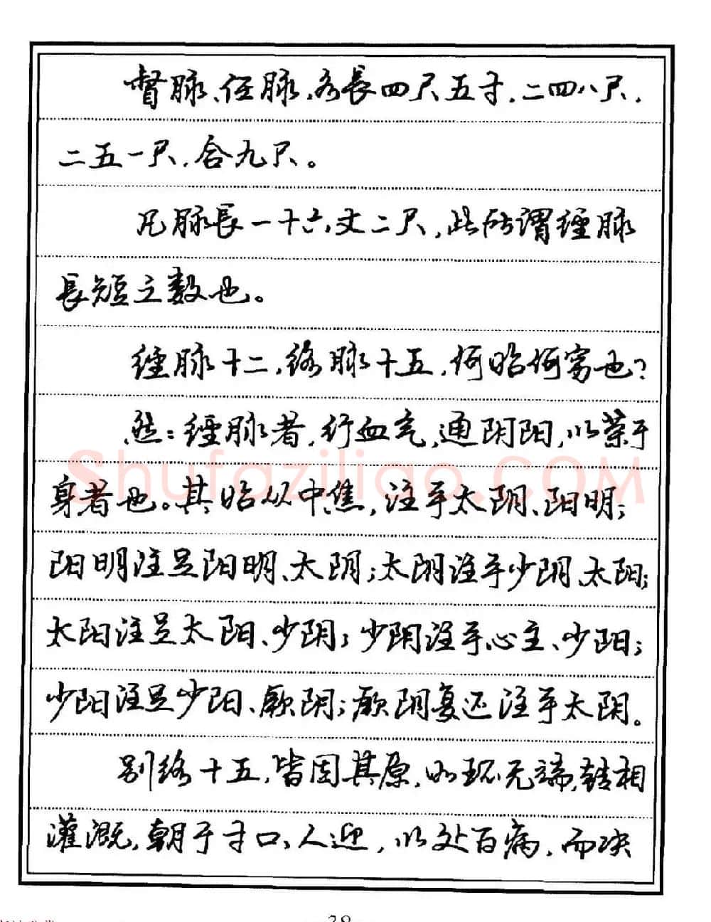苏德生硬笔书法《中医经典钢笔字帖·难经》 | 硬笔书法字帖