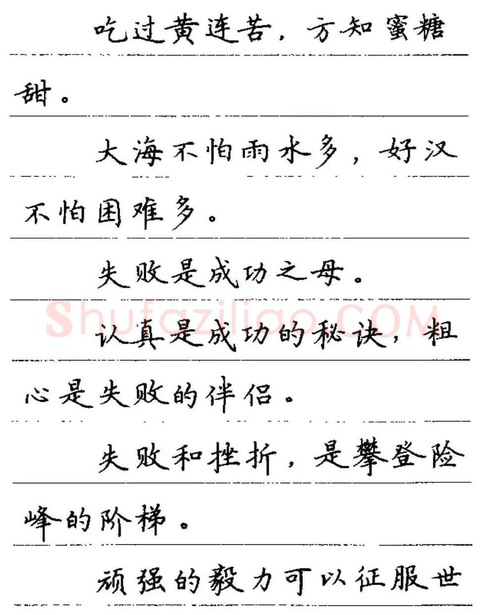 卢中南钢笔字帖《谚语名句》楷书篇 | 硬笔书法字帖
