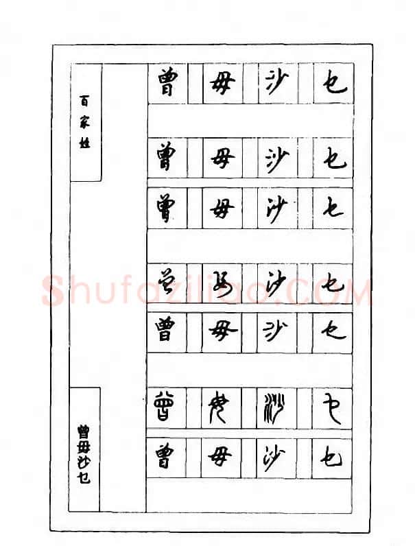 钢笔七体字帖《顾仲安书百家姓》 | 硬笔书法字帖