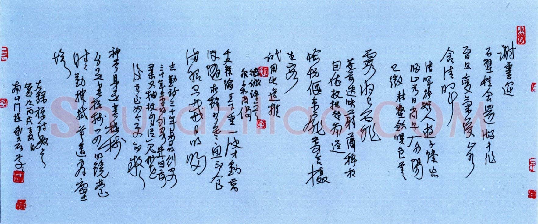 王正良硬笔行书心经 硬笔书法作品欣赏
