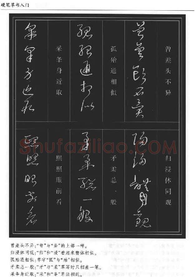 硬笔书法丛书《硬笔草书入门》 | 硬笔书法字帖