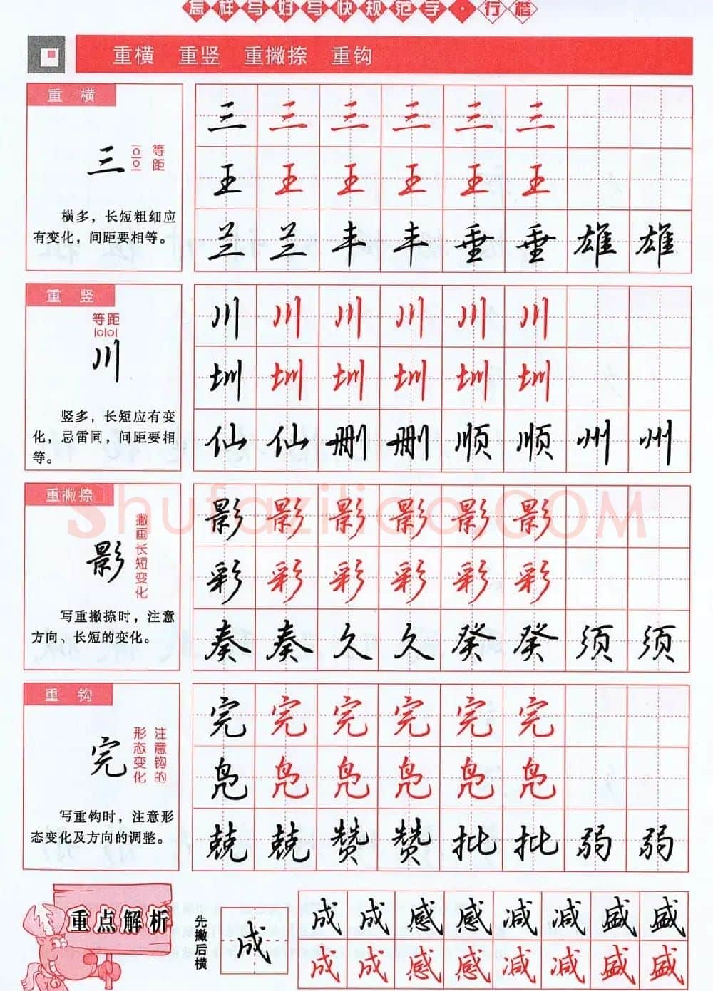 吴玉生行楷书法字帖《怎样写好写快规范字》 | 钢笔书法字帖