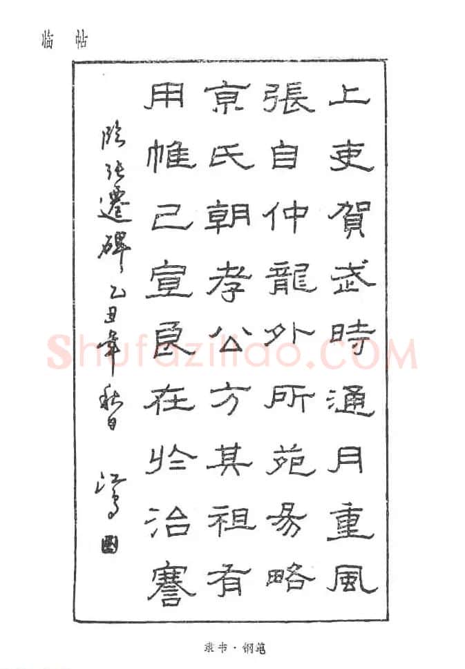 沈鸿根硬笔书法字帖《江鸟钢笔书法》 | 钢笔书法字帖